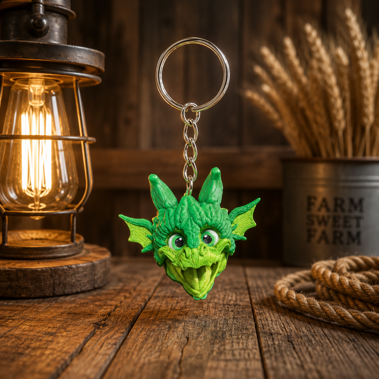 Dragon Head Keychain