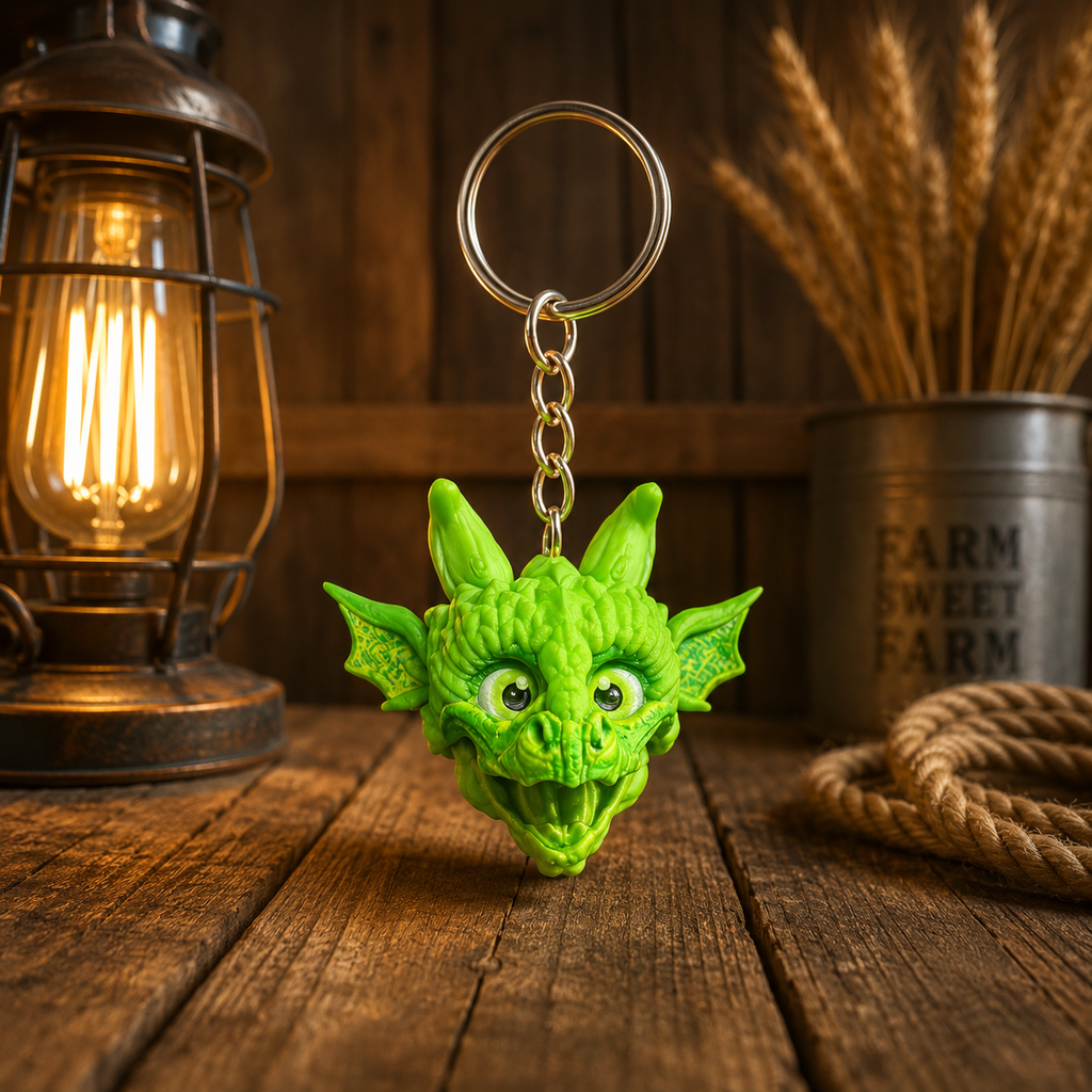 Dragon Head Keychain
